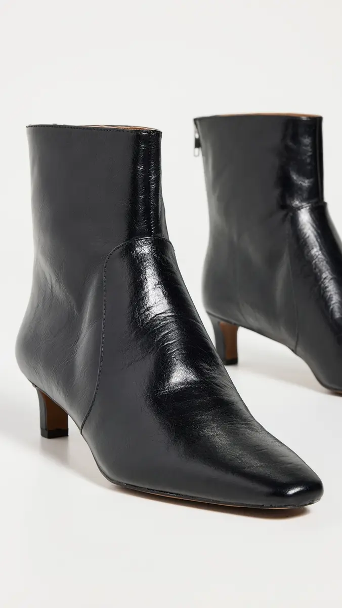 Madewell The Dimes Kitten Heel Boot In Crinkle Leather | Thumbnail 5 Madewell The Dimes Kitten Heel Boot In Crinkle Leather | Thumbnail 5