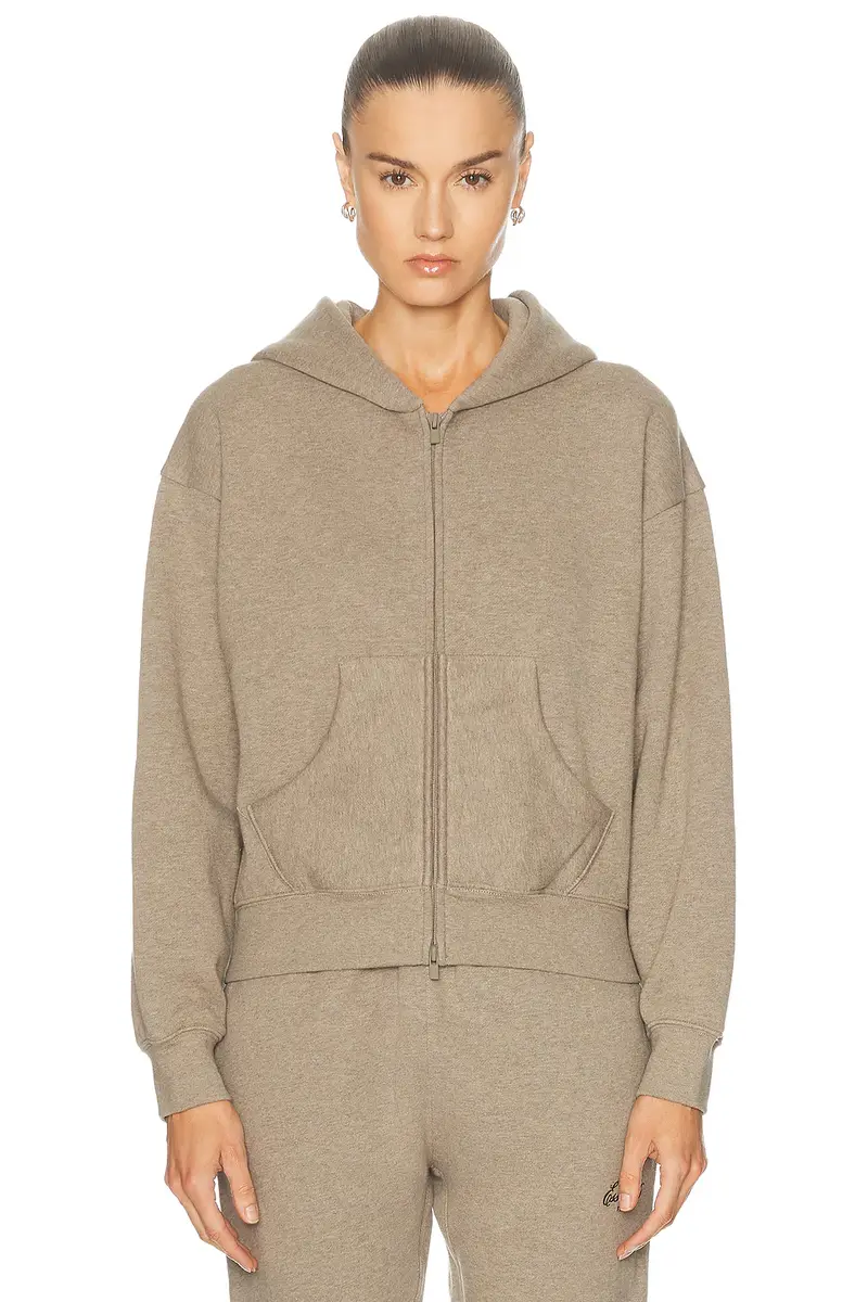 Fear of God Essentials Classic Full Zip Fleece Hoodie | Thumbnail 2 Fear of God Essentials Classic Full Zip Fleece Hoodie | Thumbnail 2