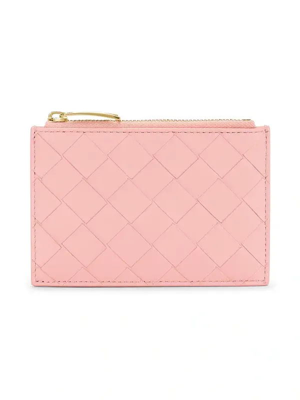 Intrecciato Zipped Card Case Intrecciato Zipped Card Case