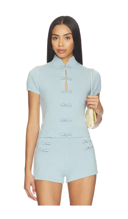 SAU LEE Mountain Cashmere Top | Image 1 SAU LEE Mountain Cashmere Top | Image 1
