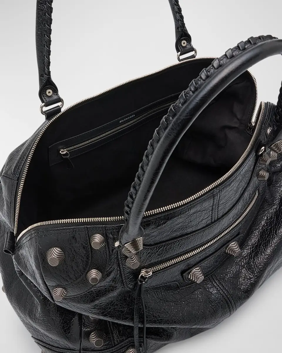 Balenciaga Men's Le Cagole Leather Duffel Bag | Thumbnail 3 Balenciaga Men's Le Cagole Leather Duffel Bag | Thumbnail 3