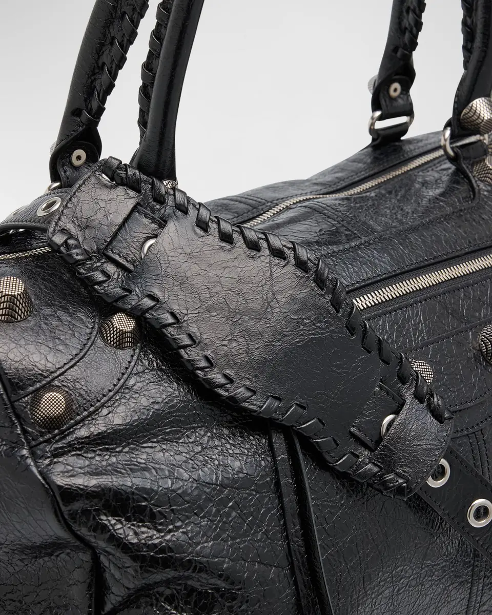 Balenciaga Men's Le Cagole Leather Duffel Bag | Thumbnail 5 Balenciaga Men's Le Cagole Leather Duffel Bag | Thumbnail 5