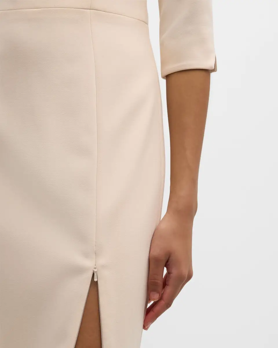 Black Halo Marissa 3/4-Sleeve Ponte Sheath Dress | Thumbnail 4