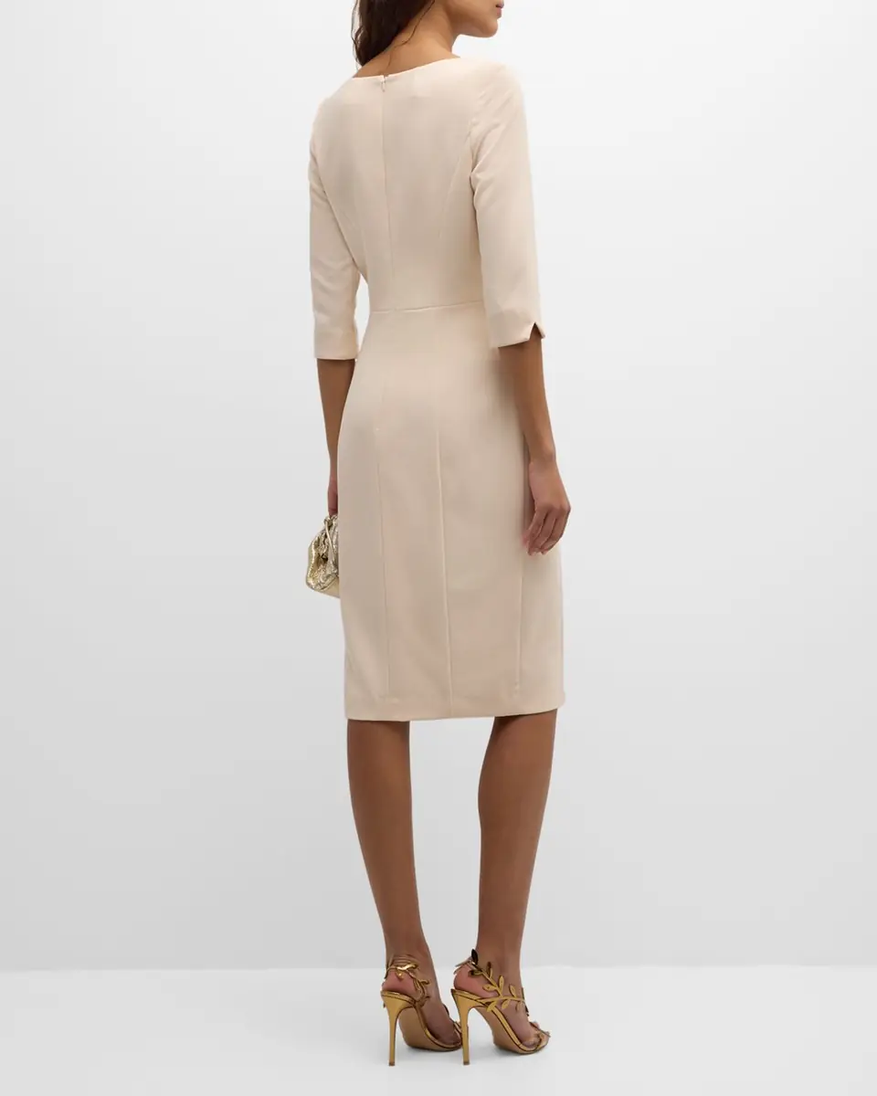 Black Halo Marissa 3/4-Sleeve Ponte Sheath Dress | Thumbnail 5