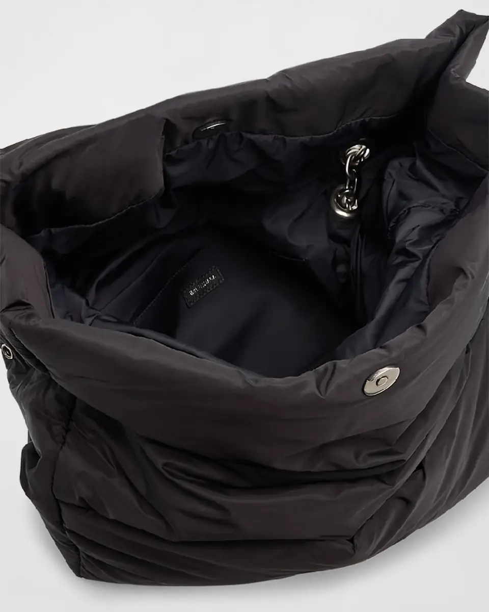 Balenciaga Monaco Medium Recycled Nylon Shoulder Bag | Thumbnail 3 Balenciaga Monaco Medium Recycled Nylon Shoulder Bag | Thumbnail 3
