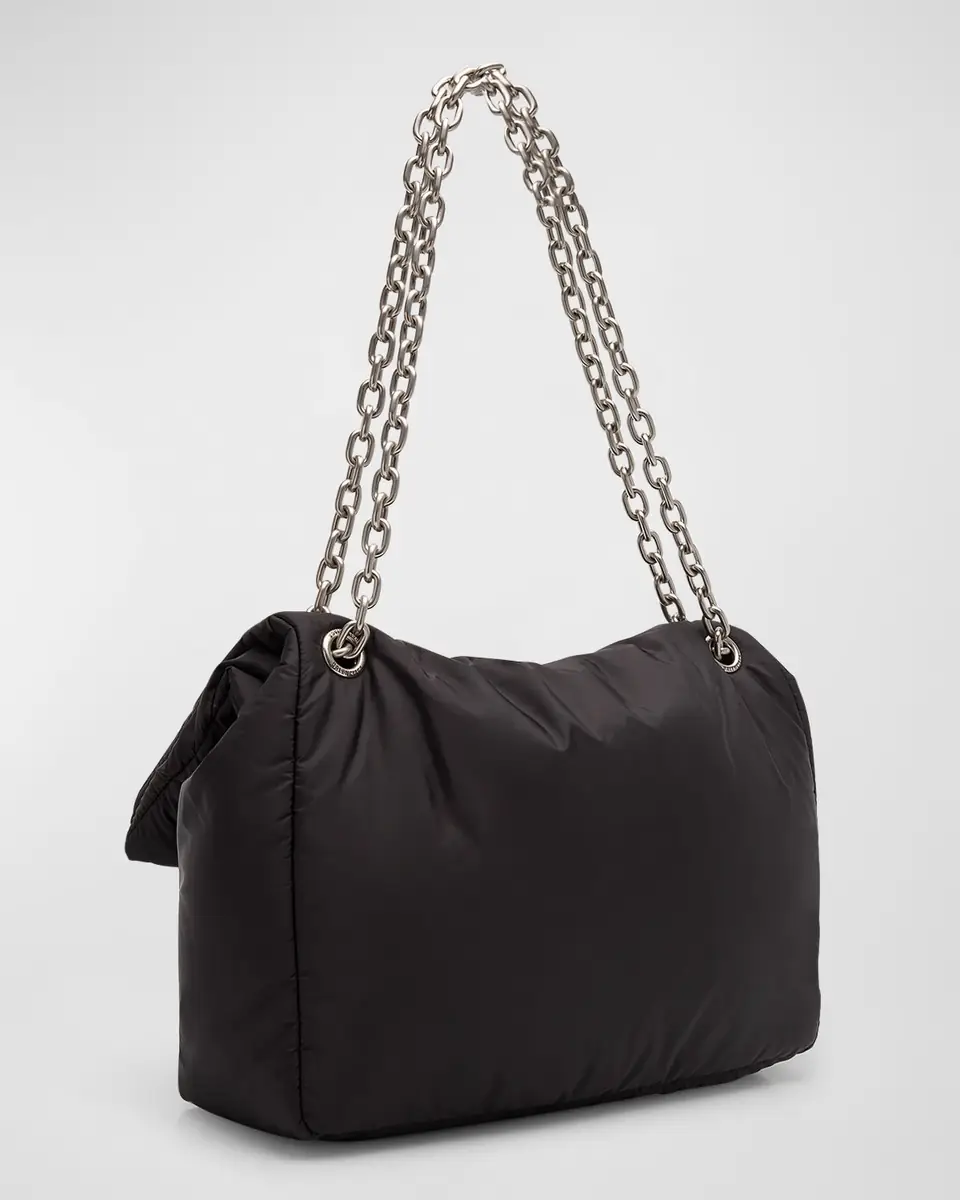 Balenciaga Monaco Medium Recycled Nylon Shoulder Bag | Thumbnail 6 Balenciaga Monaco Medium Recycled Nylon Shoulder Bag | Thumbnail 6