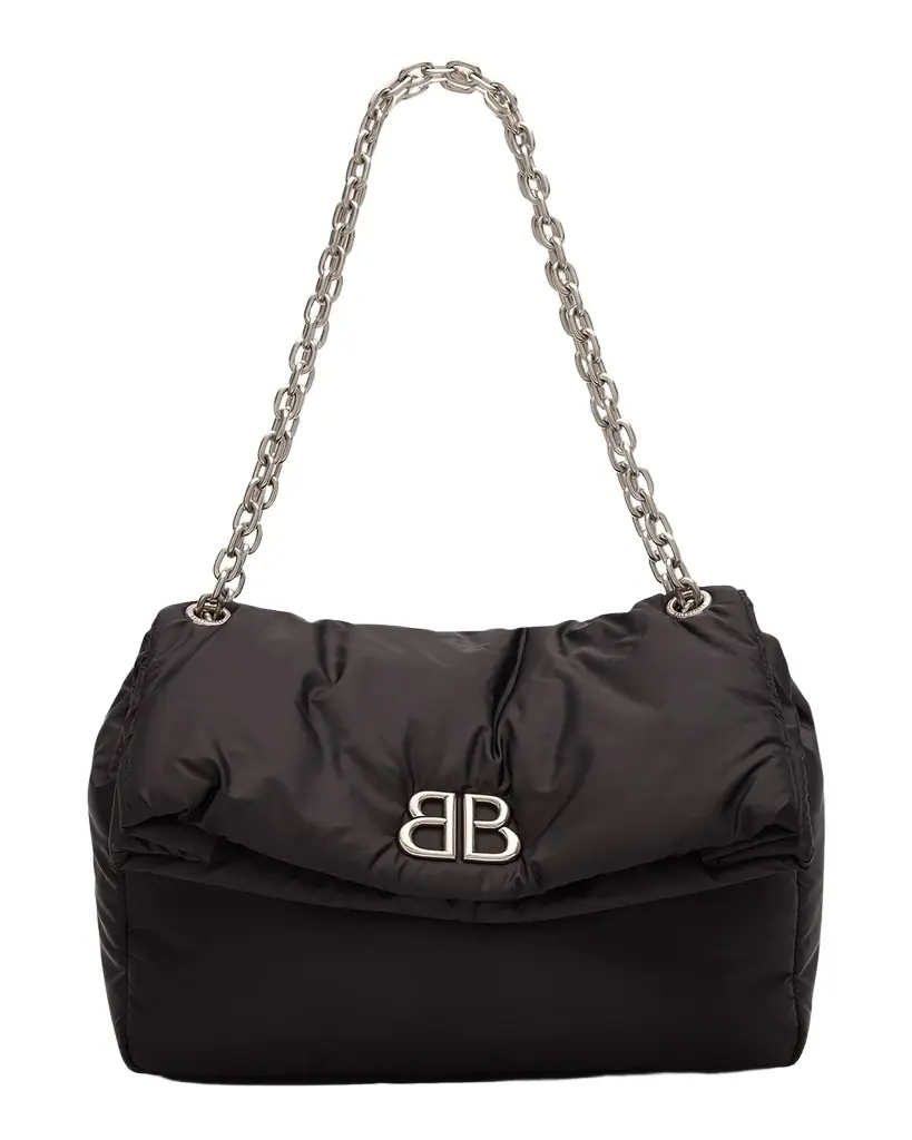 Monaco Medium Recycled Nylon Shoulder Bag Monaco Medium Recycled Nylon Shoulder Bag