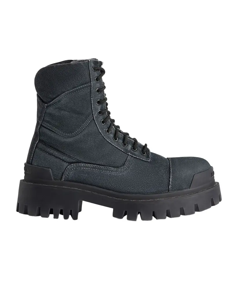Men's Strike Bootie Lace-Up Canvas Ankle Boots Men's Strike Bootie Lace-Up Canvas Ankle Boots