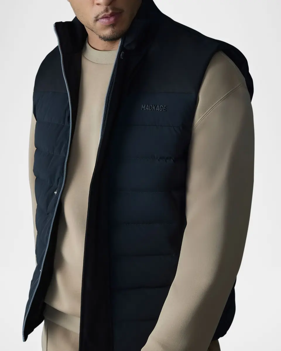 Mackage Men's Brody Down-Filled Quilted Vest | Thumbnail 5 Mackage Men's Brody Down-Filled Quilted Vest | Thumbnail 5