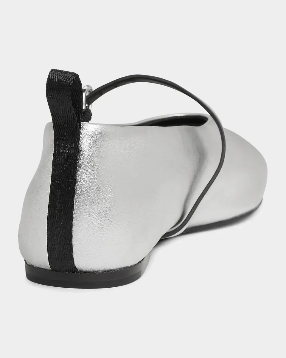 rag & bone Spire Metallic Leather Mary Jane Ballerina Flats | Thumbnail 2