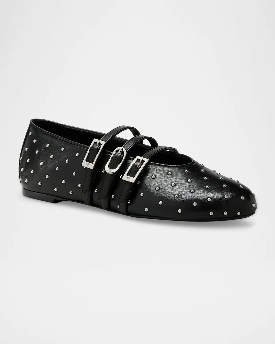 Stuart Weitzman Sostud Leather Mary Jane Belted Ballerina Flats | Thumbnail 4 Stuart Weitzman Sostud Leather Mary Jane Belted Ballerina Flats | Thumbnail 4