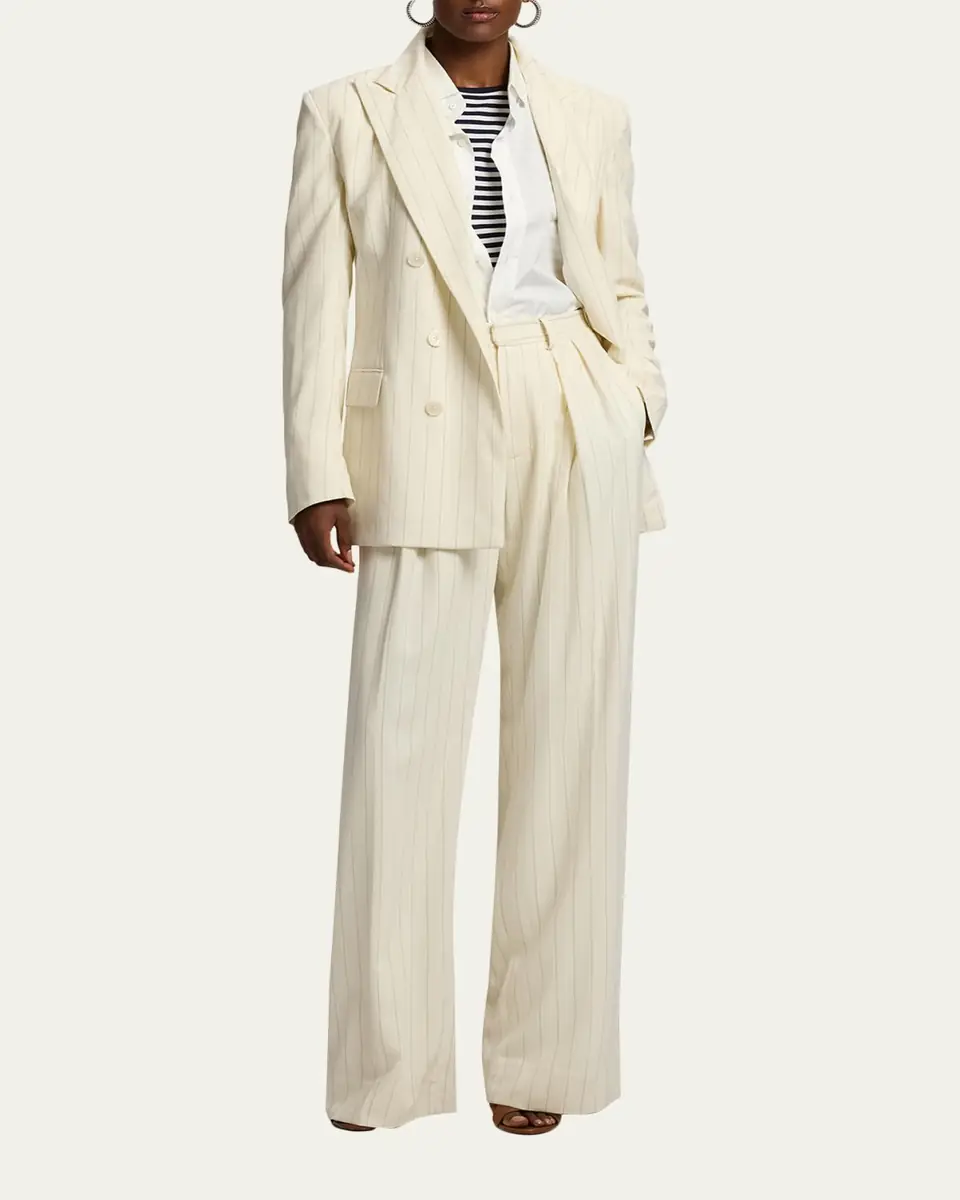 Ralph Lauren Collection Ramona Striped Wool Jacket | Thumbnail 5