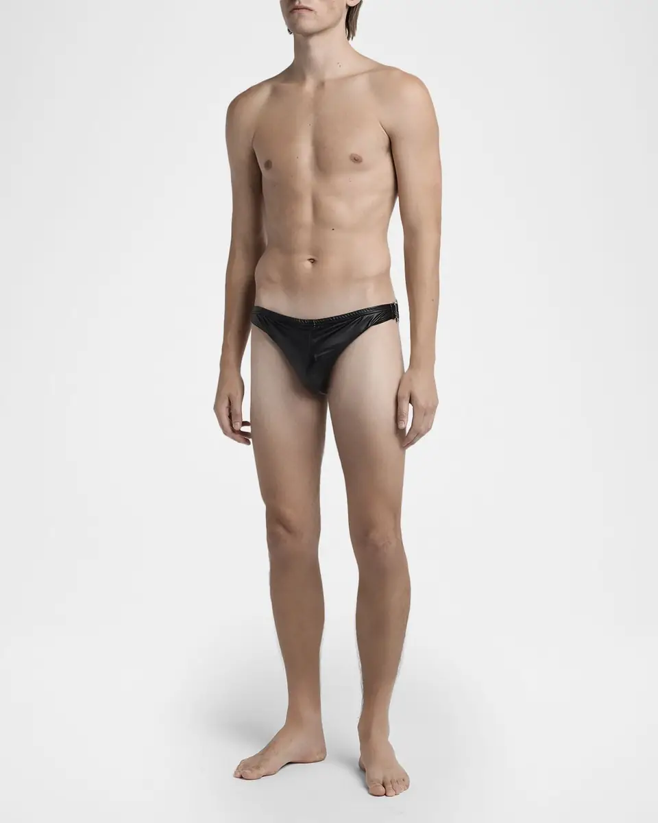 Tom Ford Men's Faux Leather Swim Briefs | Thumbnail 2 Tom Ford Men's Faux Leather Swim Briefs | Thumbnail 2