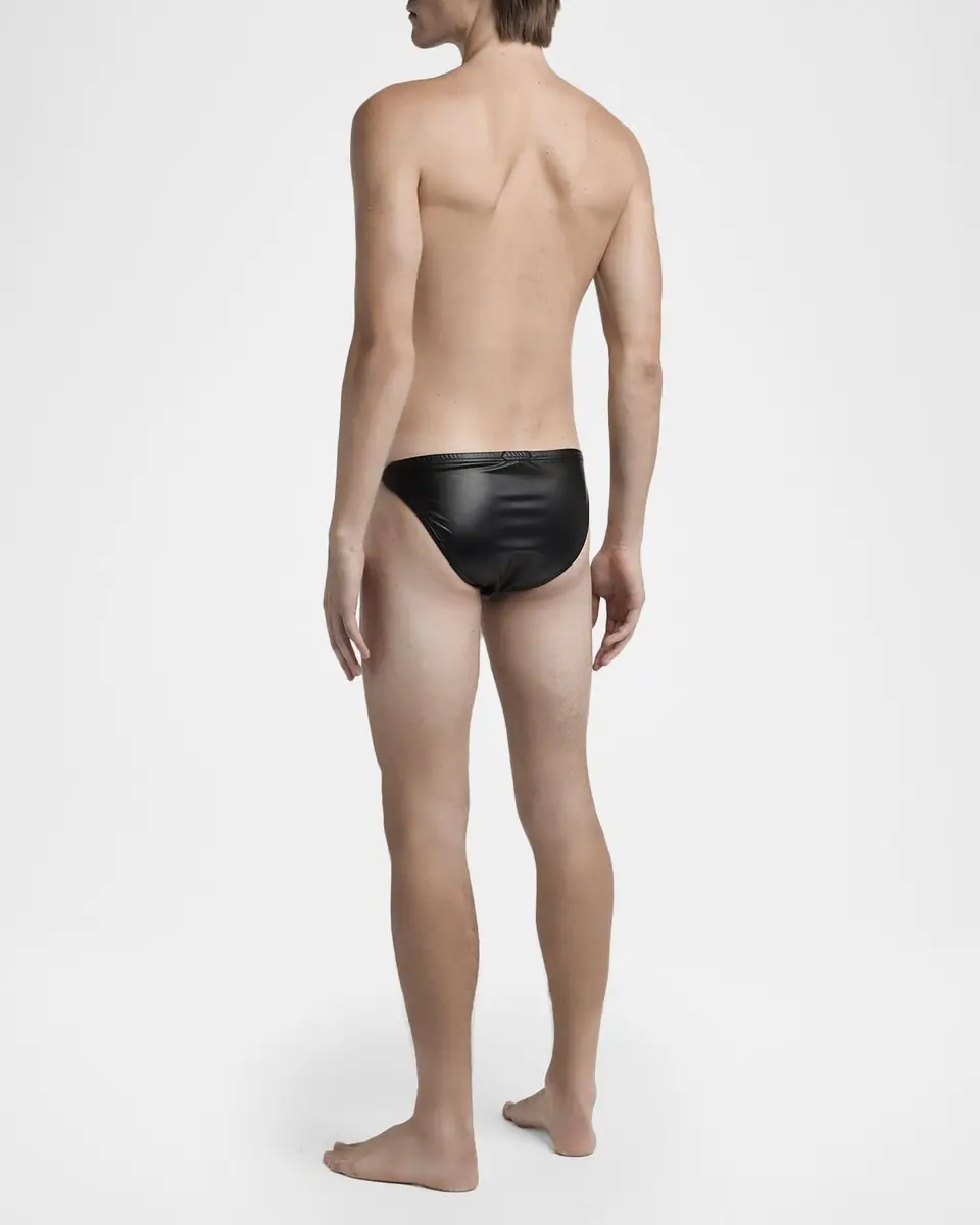 Tom Ford Men's Faux Leather Swim Briefs | Thumbnail 3 Tom Ford Men's Faux Leather Swim Briefs | Thumbnail 3