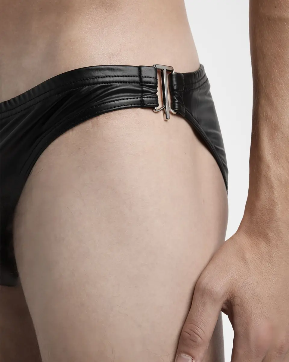 Tom Ford Men's Faux Leather Swim Briefs | Thumbnail 4 Tom Ford Men's Faux Leather Swim Briefs | Thumbnail 4