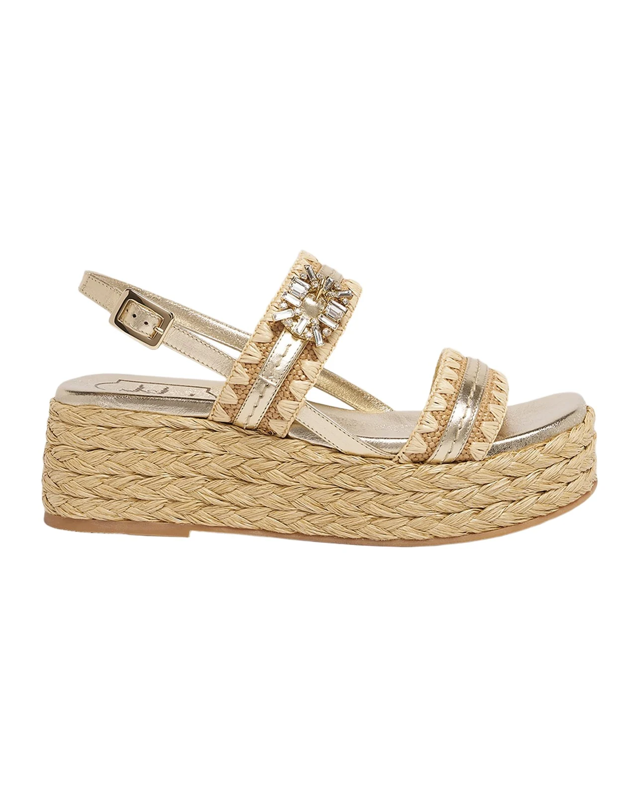 Summer Strass 60mm Espadrille Platform Sandals Summer Strass 60mm Espadrille Platform Sandals