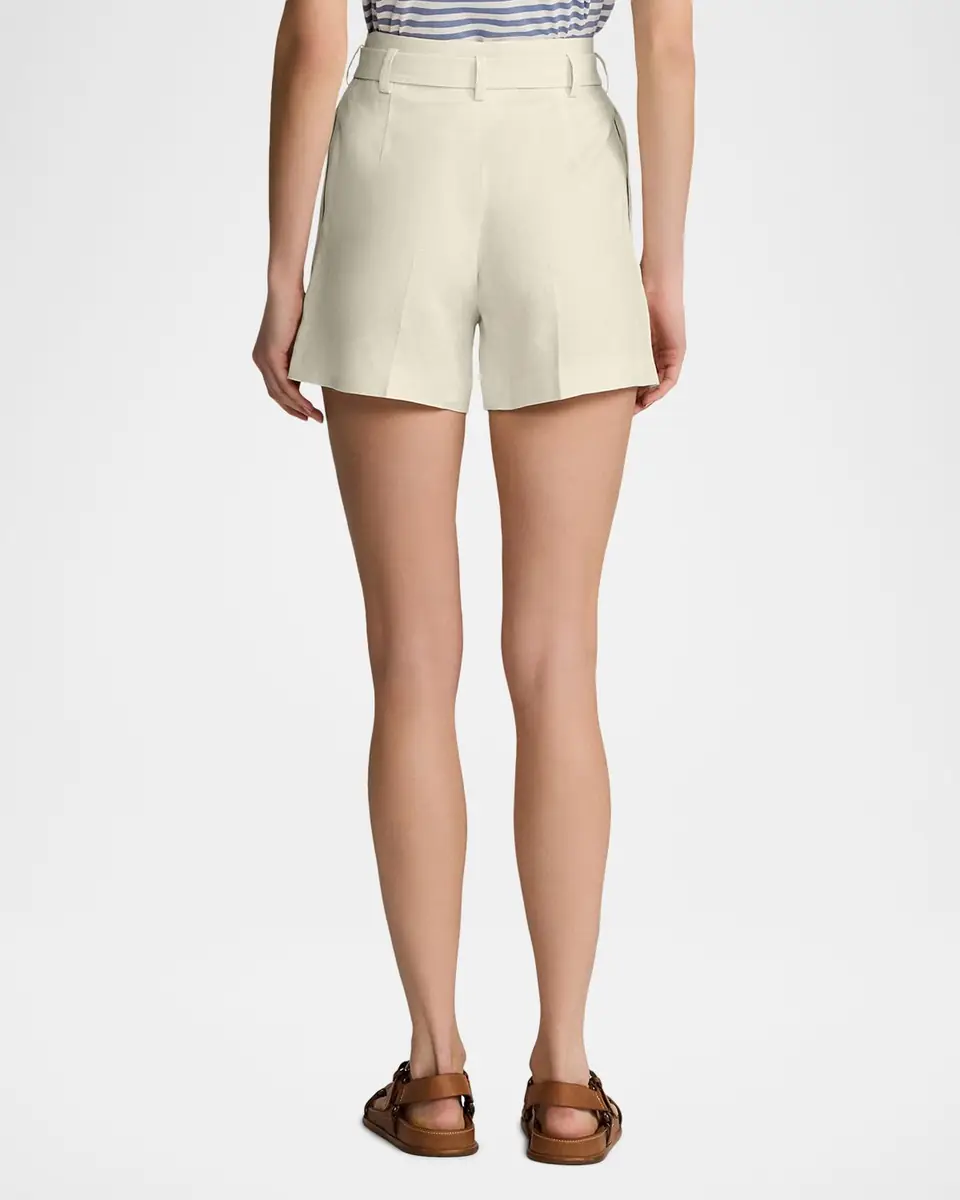 Ralph Lauren Collection Denise Linen Shorts | Thumbnail 3 Ralph Lauren Collection Denise Linen Shorts | Thumbnail 3