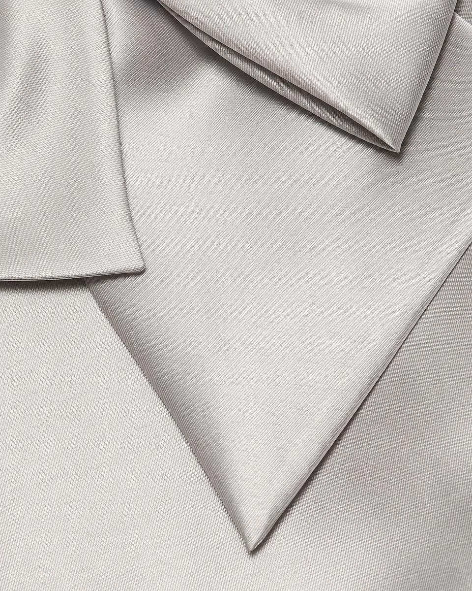Amsale Metallic Satin Bow Mermaid Gown | Thumbnail 5
