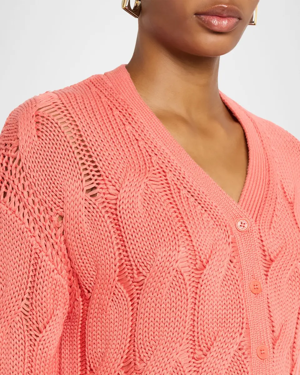 Sablyn Jolie Cropped Cable-Knit Cashmere Cardigan | Thumbnail 5 Sablyn Jolie Cropped Cable-Knit Cashmere Cardigan | Thumbnail 5