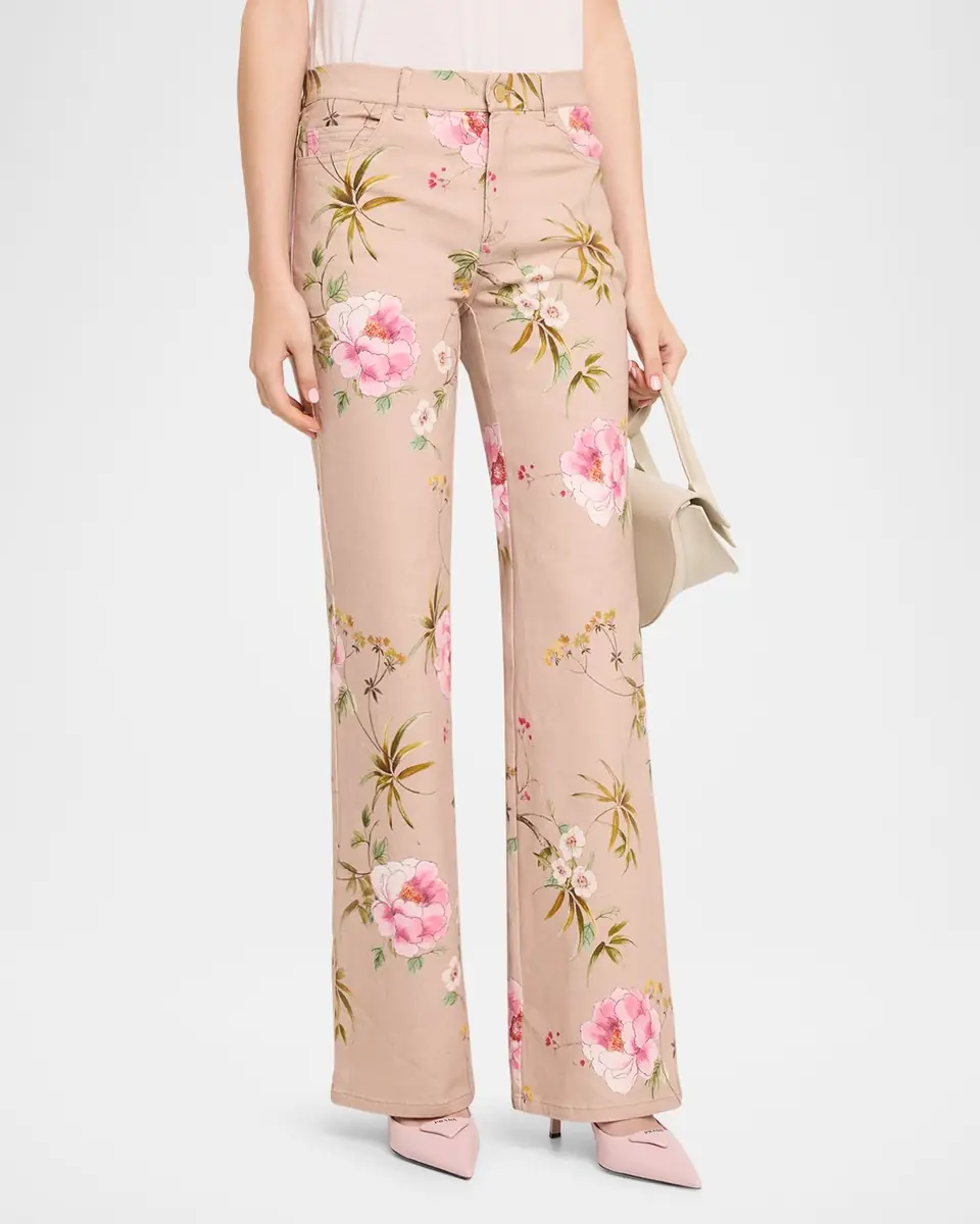 Kobi Halperin Leigh Floral-Print Straight-Leg Pants | Thumbnail 4 Kobi Halperin Leigh Floral-Print Straight-Leg Pants | Thumbnail 4