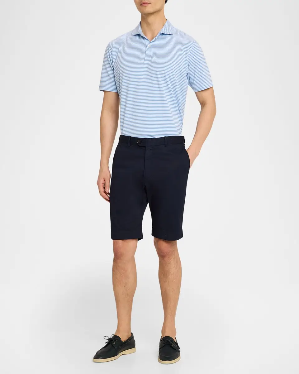 Peter Millar Men's Crown Crafted Albatross Stripe Pique Polo Shirt | Thumbnail 2 Peter Millar Men's Crown Crafted Albatross Stripe Pique Polo Shirt | Thumbnail 2