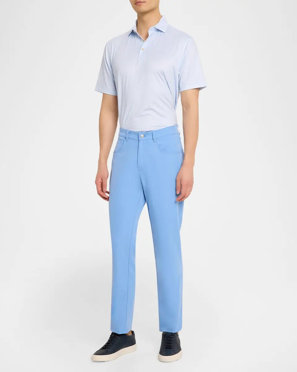 Peter Millar Men's Geo Skull Performance Jersey Polo Shirt | Thumbnail 2 Peter Millar Men's Geo Skull Performance Jersey Polo Shirt | Thumbnail 2