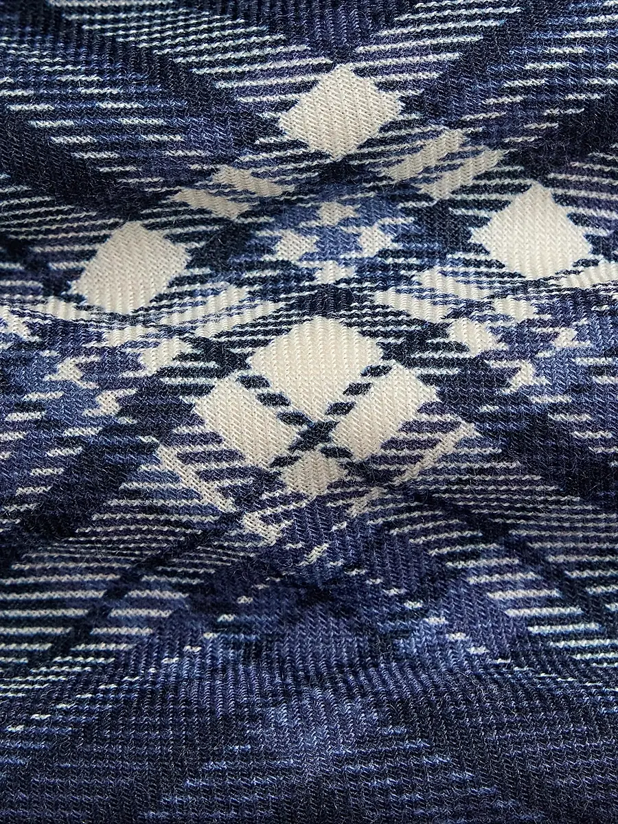 Ralph Lauren Purple Label Men's Plaid Cashmere-Silk Tie - Navy | Thumbnail 5