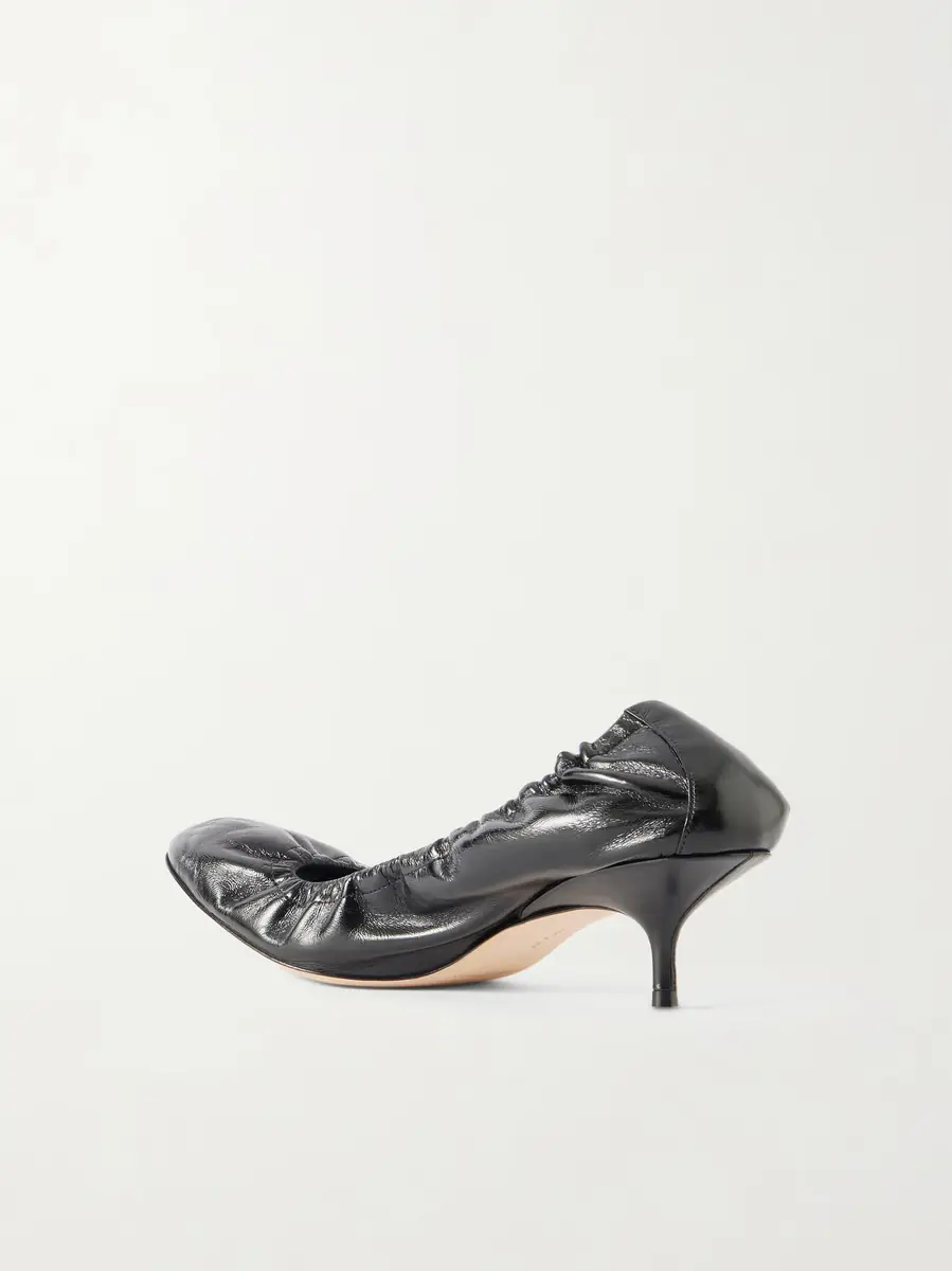 Phoebe Philo Low Pucker pumps in leather | Thumbnail 2