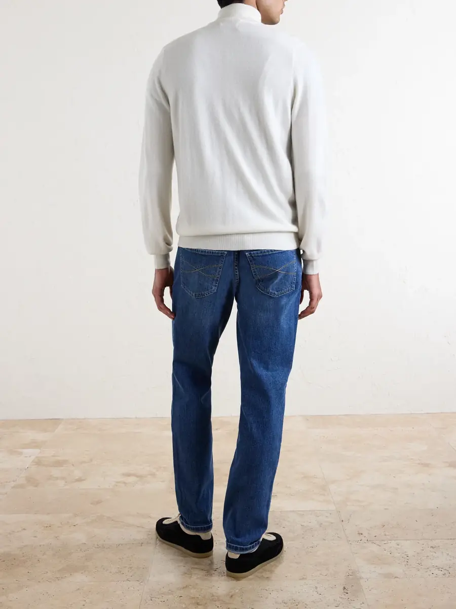 Brunello Cucinelli Cashmere Zip-Up Sweater - Men | Thumbnail 4