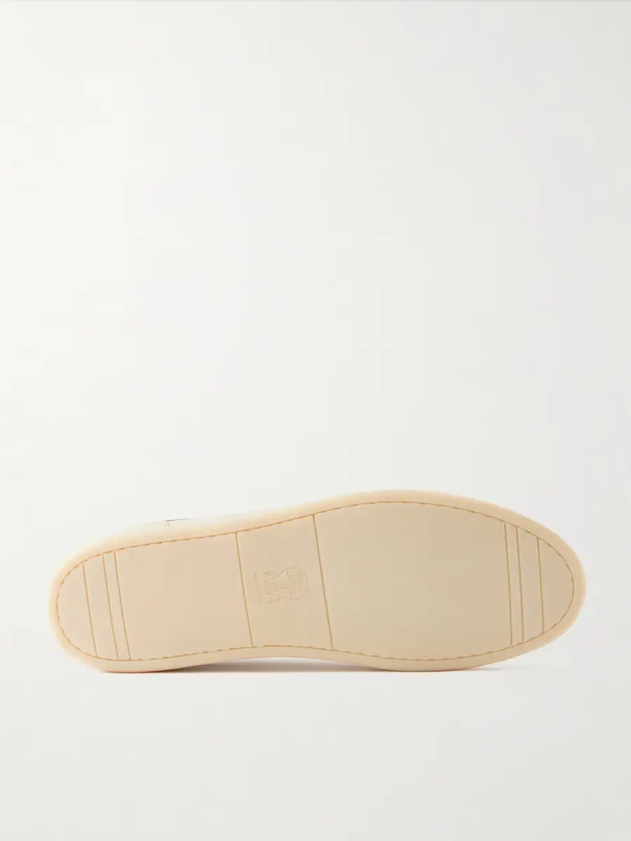 Brunello Cucinelli Suede-Trimmed Leather Sneakers - Men | Thumbnail 3 Brunello Cucinelli Suede-Trimmed Leather Sneakers - Men | Thumbnail 3
