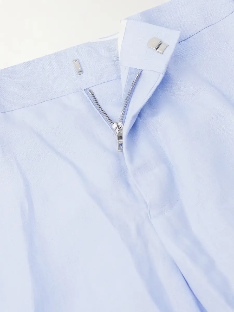 Orlebar Brown Griffon Straight-Leg Linen Trousers - Men | Thumbnail 6