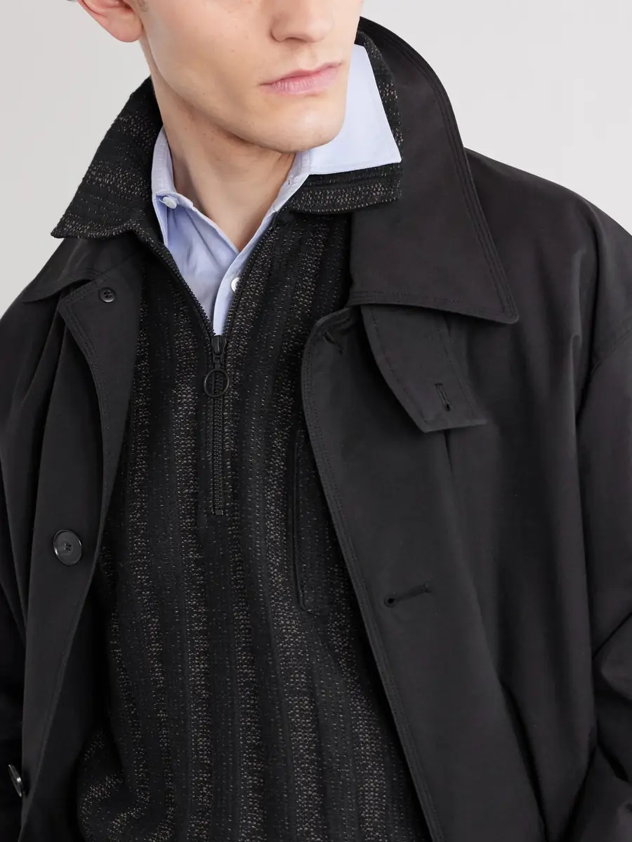 Oliver Spencer Lorimer Cotton-Blend Jacquard Half-Zip Sweater - Men | Thumbnail 5