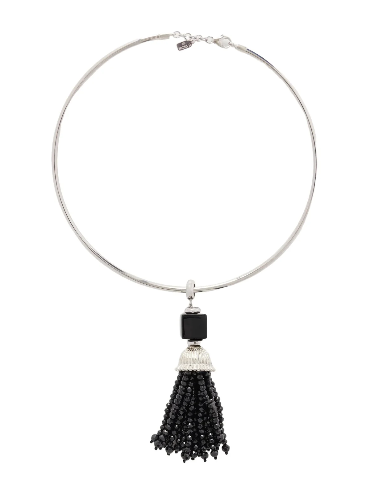 Nocturne Silver, Spinel And Onyx Choker - Black Nocturne Silver, Spinel And Onyx Choker - Black