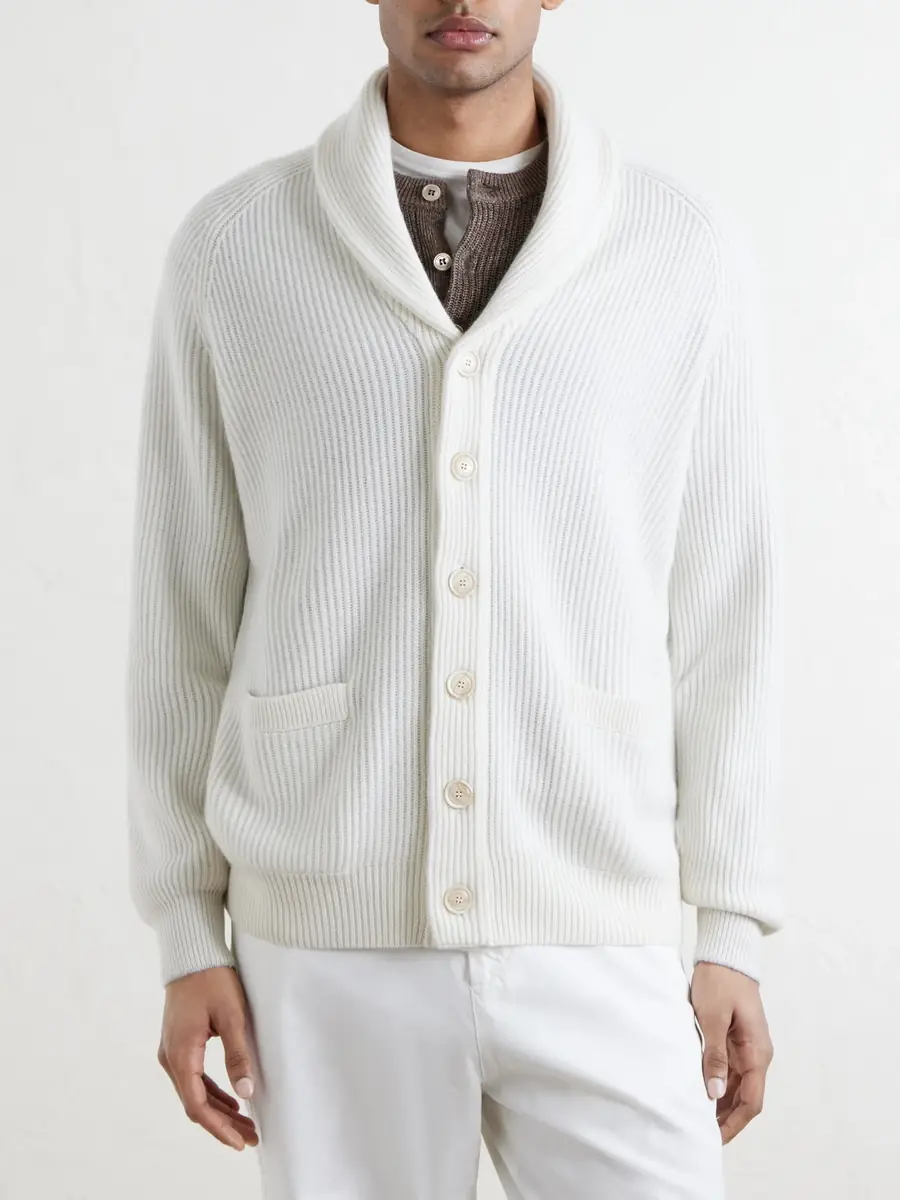 Brunello Cucinelli Cashmere Cardigan - Men | Thumbnail 3