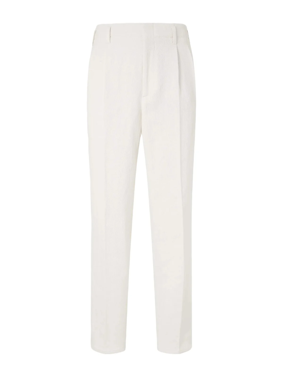Straight-Leg Cotton and Linen-Blend Trousers - Men