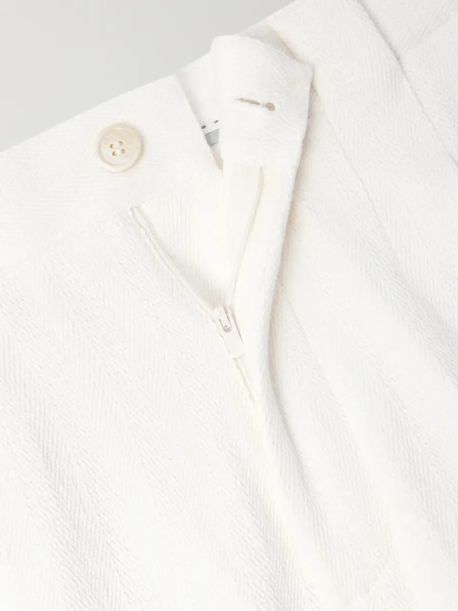 Brunello Cucinelli Straight-Leg Pleated Herringbone Cotton and Linen-Blend Trousers - Men | Thumbnail 6 Brunello Cucinelli Straight-Leg Pleated Herringbone Cotton and Linen-Blend Trousers - Men | Thumbnail 6