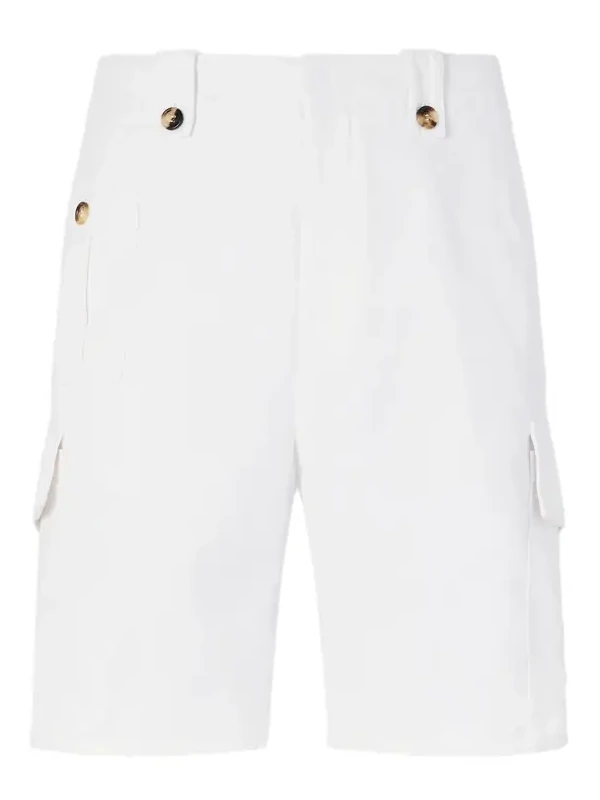 Straight-Leg Cotton-Twill Cargo Shorts - Men Straight-Leg Cotton-Twill Cargo Shorts - Men