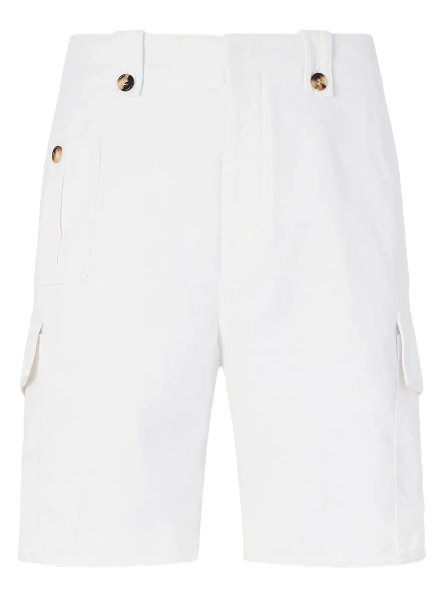 Straight-Leg Cotton-Twill Cargo Shorts - Men Straight-Leg Cotton-Twill Cargo Shorts - Men