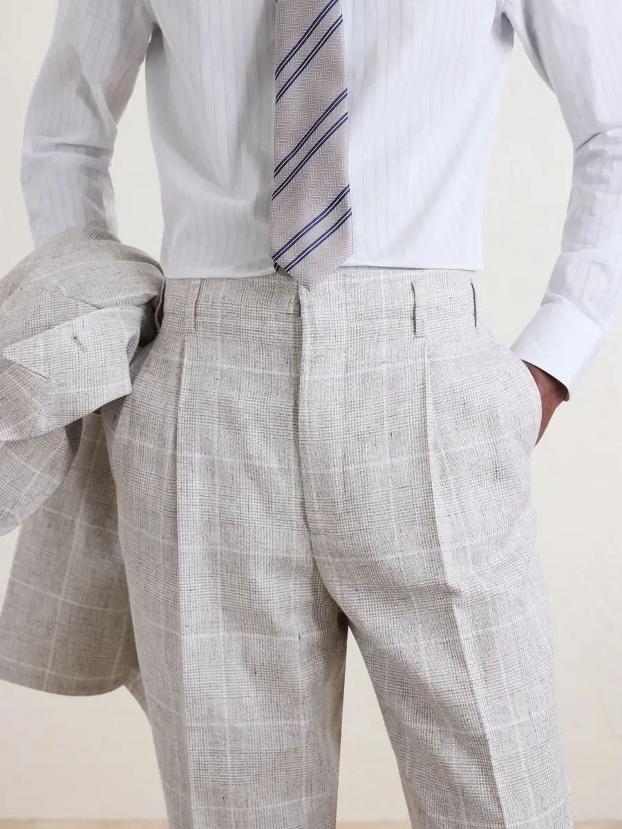 Brunello Cucinelli Pleated Checked Wool-Blend Suit Trousers - Men | Thumbnail 6 Brunello Cucinelli Pleated Checked Wool-Blend Suit Trousers - Men | Thumbnail 6