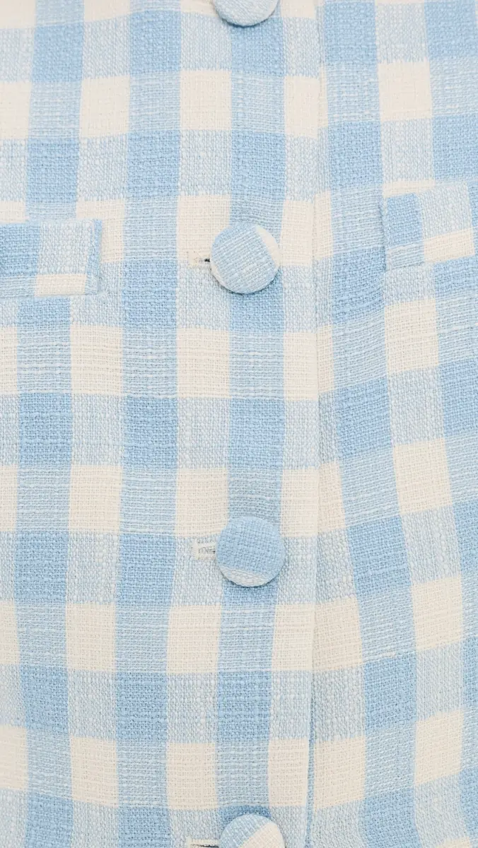 endless rose Tweed Top Jacket Powder Blue | Thumbnail 6