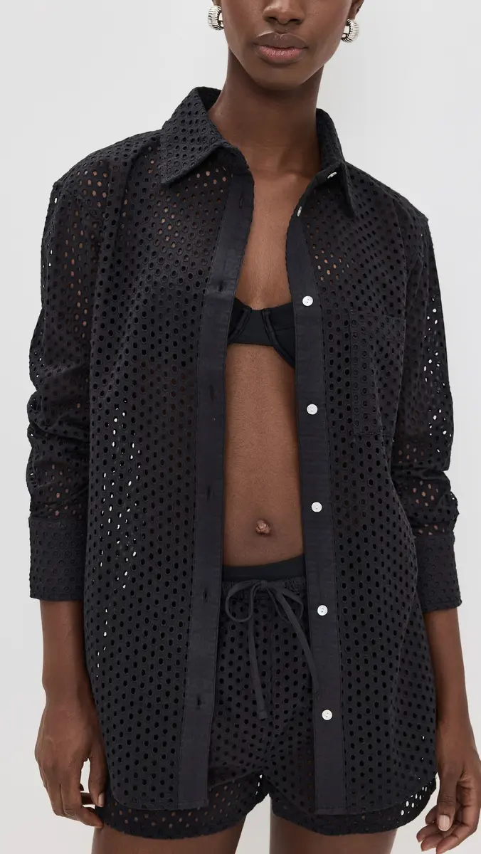 Solid & Striped The Bronte Button Down Noir | Thumbnail 2 Solid & Striped The Bronte Button Down Noir | Thumbnail 2