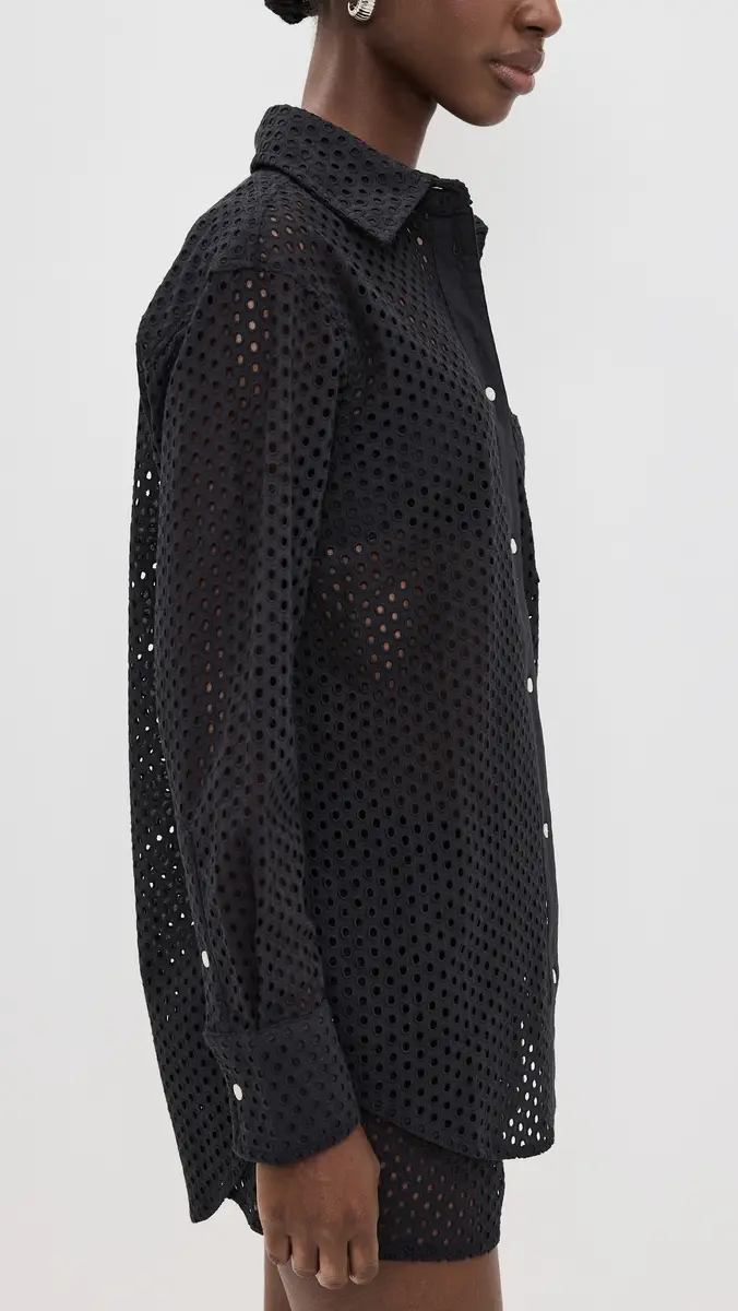 Solid & Striped The Bronte Button Down Noir | Thumbnail 4 Solid & Striped The Bronte Button Down Noir | Thumbnail 4
