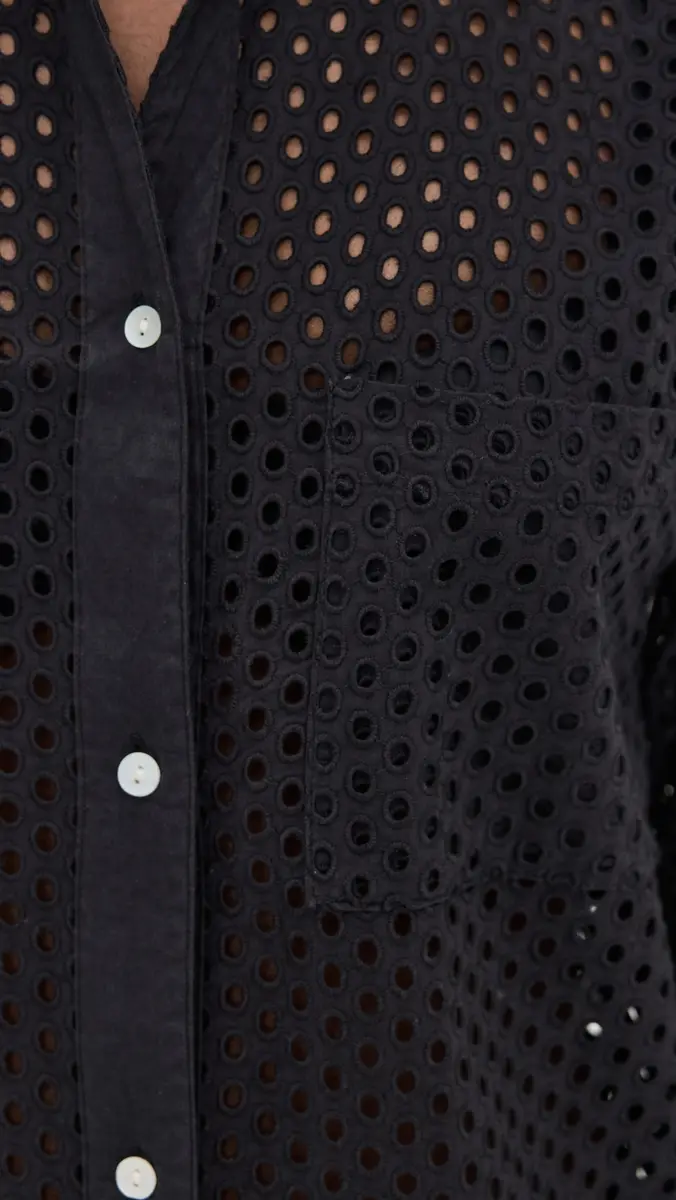 Solid & Striped The Bronte Button Down Noir | Thumbnail 6 Solid & Striped The Bronte Button Down Noir | Thumbnail 6