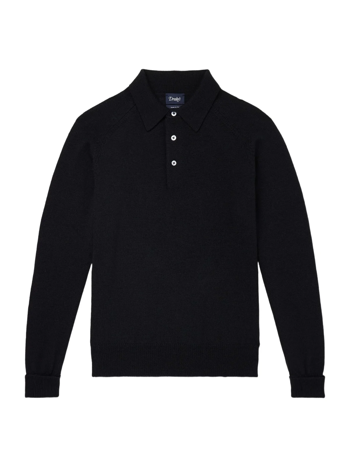 Knitted Merino Wool Polo Shirt - Men
