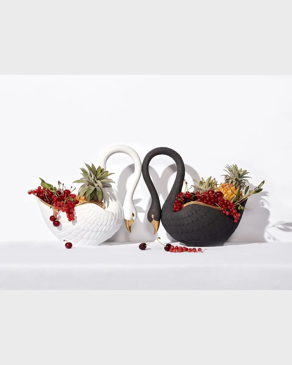 L'Objet Swan Large Serving Bowl, 14" | Thumbnail 2 L'Objet Swan Large Serving Bowl, 14" | Thumbnail 2