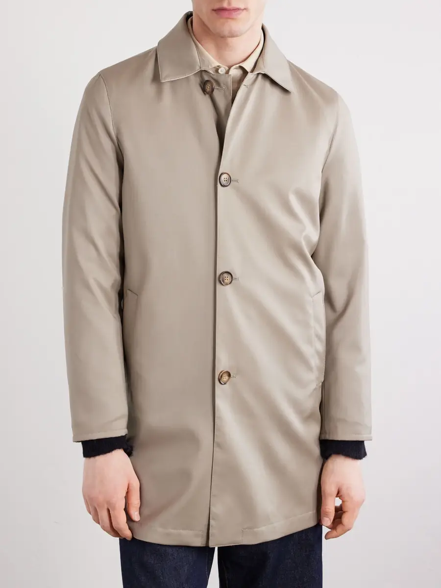 Thom Sweeney Reversible Wool-Twill Coat - Men | Thumbnail 3