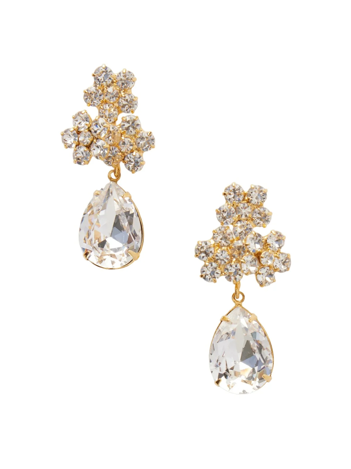 Lauretta Gold-tone Crystal Earrings