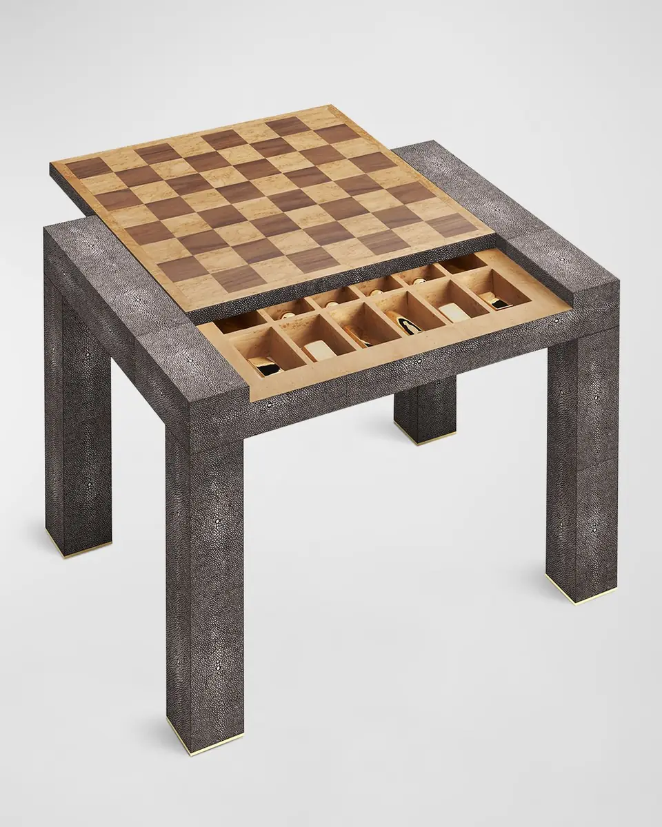AERIN Faux Shagreen Chess Side Table | Thumbnail 2