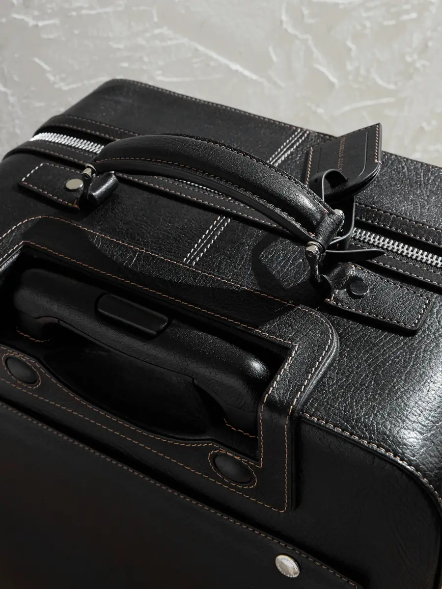 Brunello Cucinelli Full-Grain Leather Carry-On Suitcase - Men | Thumbnail 4