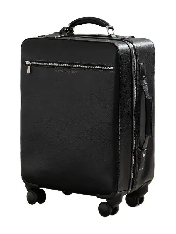 Full-Grain Leather Carry-On Suitcase - Men Full-Grain Leather Carry-On Suitcase - Men